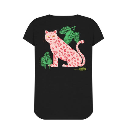 Wild Elegance: V-Neck Tiger Print Tee Shirt – Unleash Your Fierce Style with Striking Sophistication