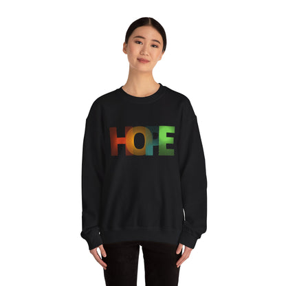 Hope Unisex Heavy Blend™ Crewneck Sweatshirt: Cozy Comfort with a Message