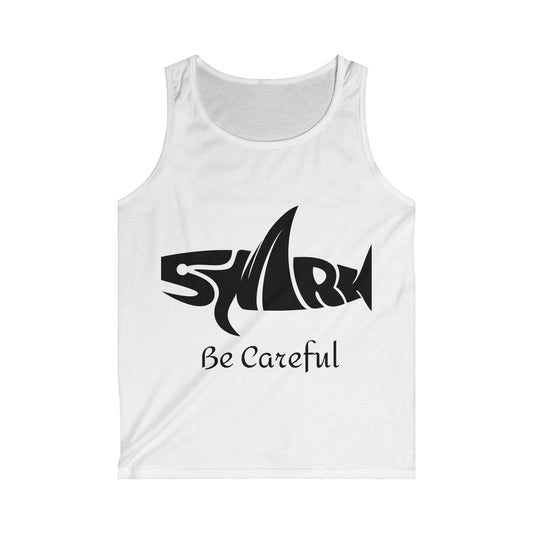 Shark-Inspired Adventure: Men's Softstyle Tank Top