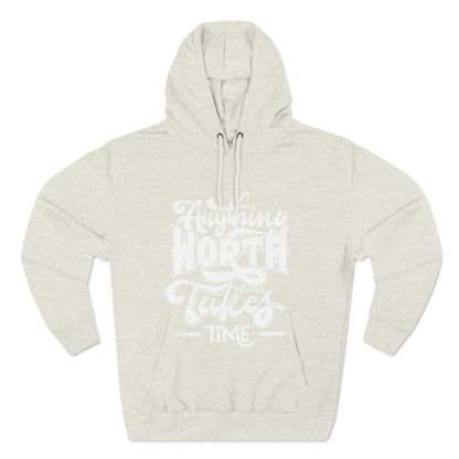 Three-Panel Fleece Hoodie