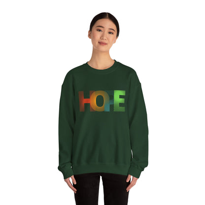 Hope Unisex Heavy Blend™ Crewneck Sweatshirt: Cozy Comfort with a Message