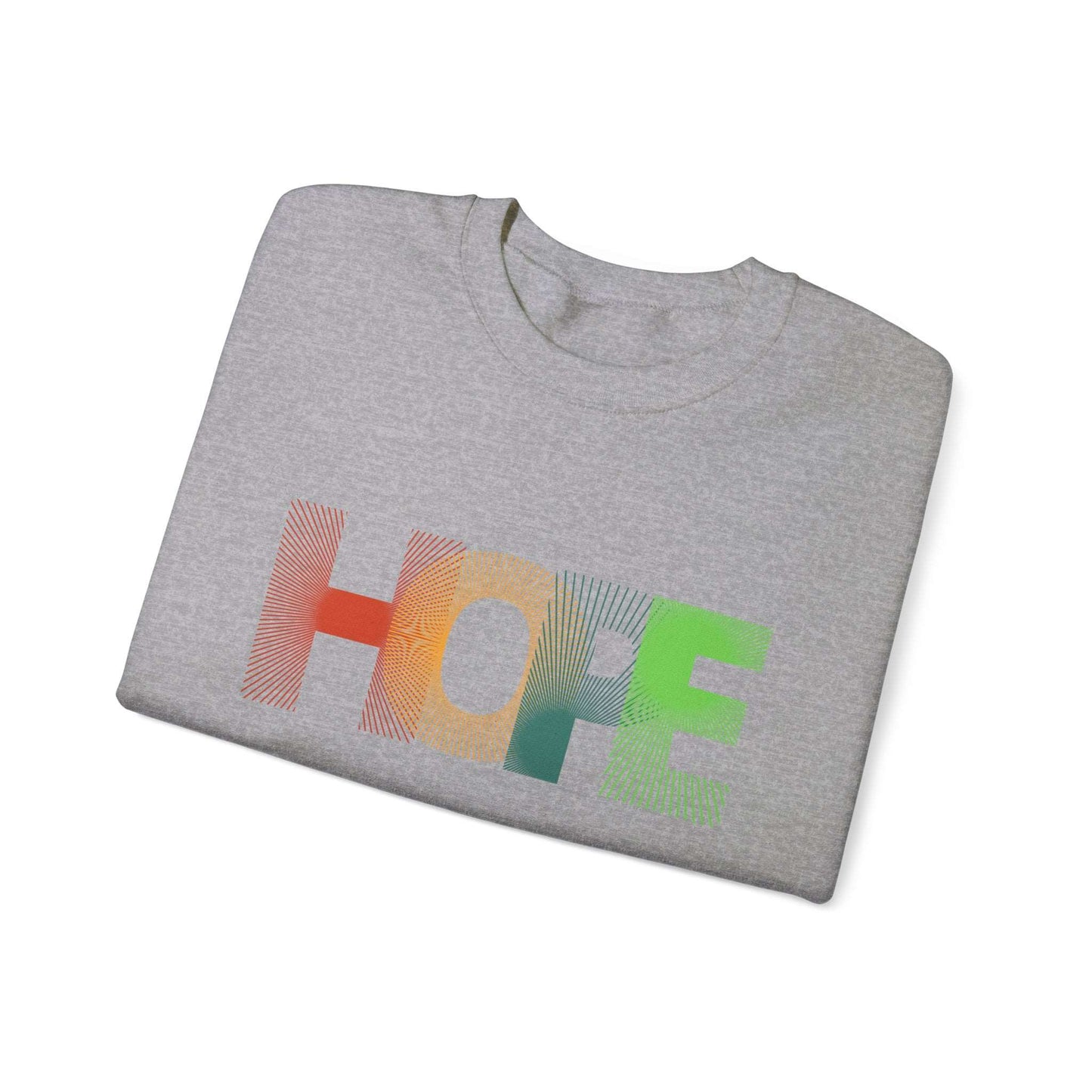 Hope Unisex Heavy Blend™ Crewneck Sweatshirt: Cozy Comfort with a Message