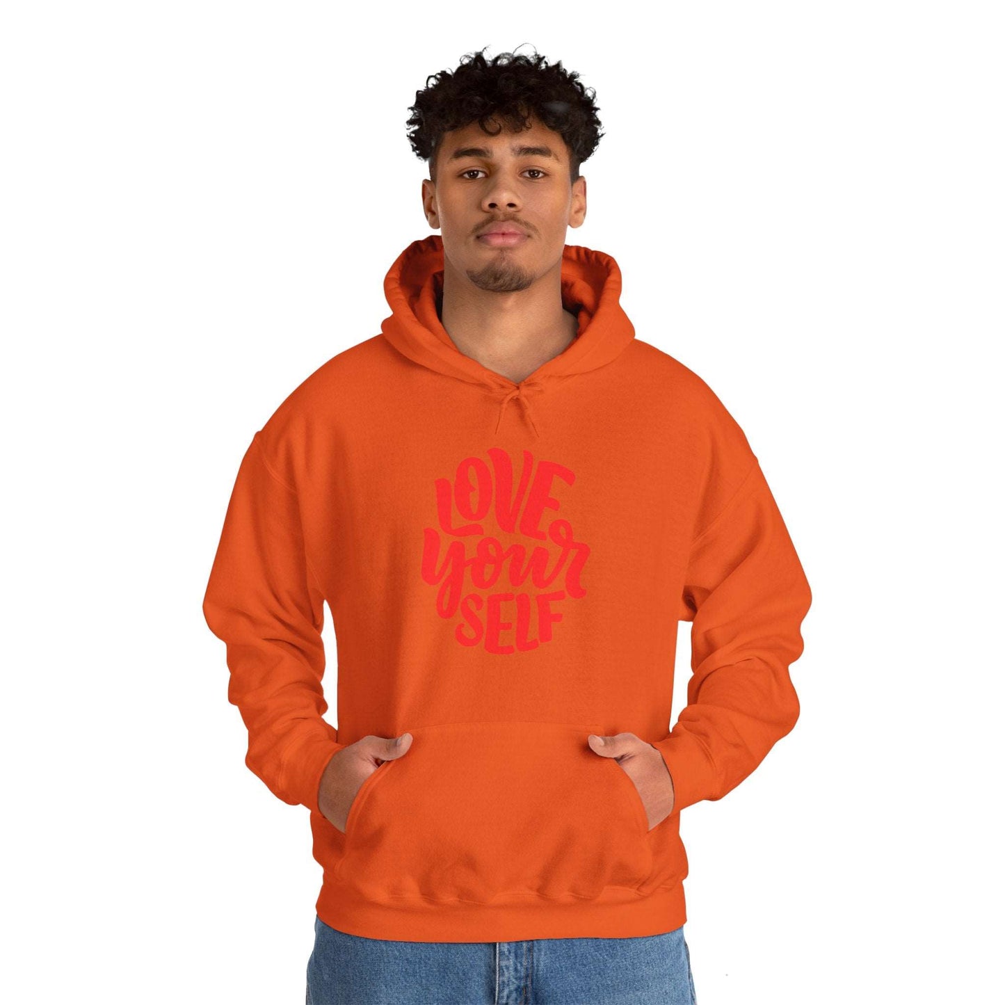 "Love Yourself: Cozy Comfort in Unisex Heavy Blend™ Hooded Sweatshirt"