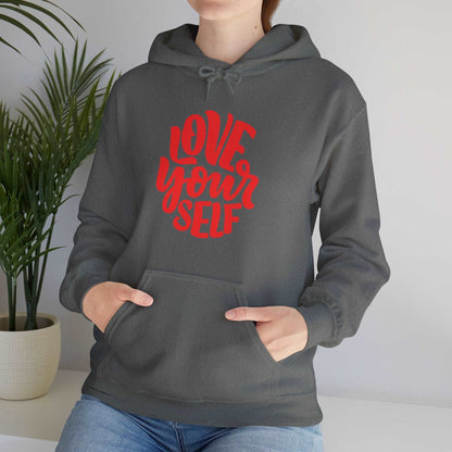 "Love Yourself: Cozy Comfort in Unisex Heavy Blend™ Hooded Sweatshirt"