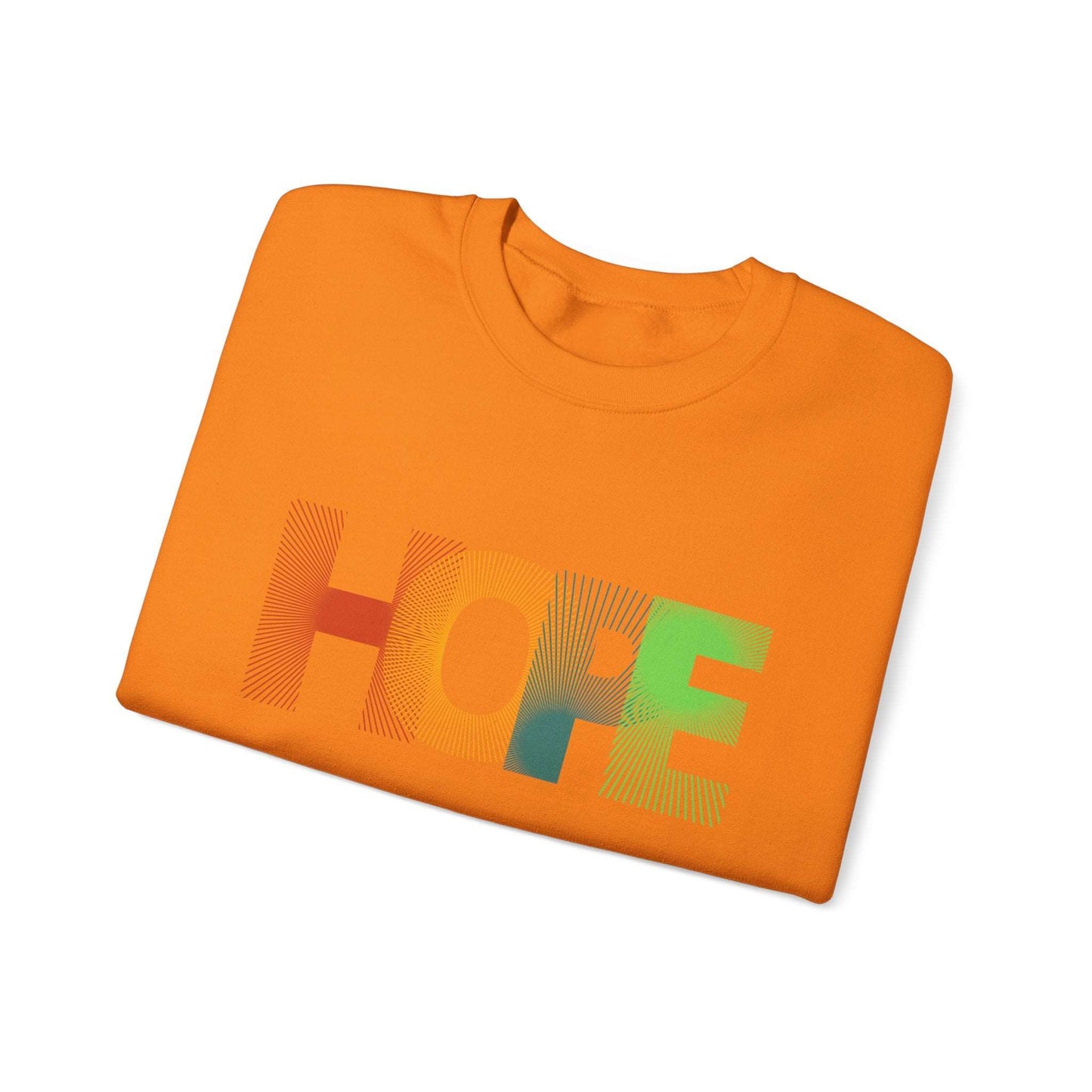 Hope Unisex Heavy Blend™ Crewneck Sweatshirt: Cozy Comfort with a Message