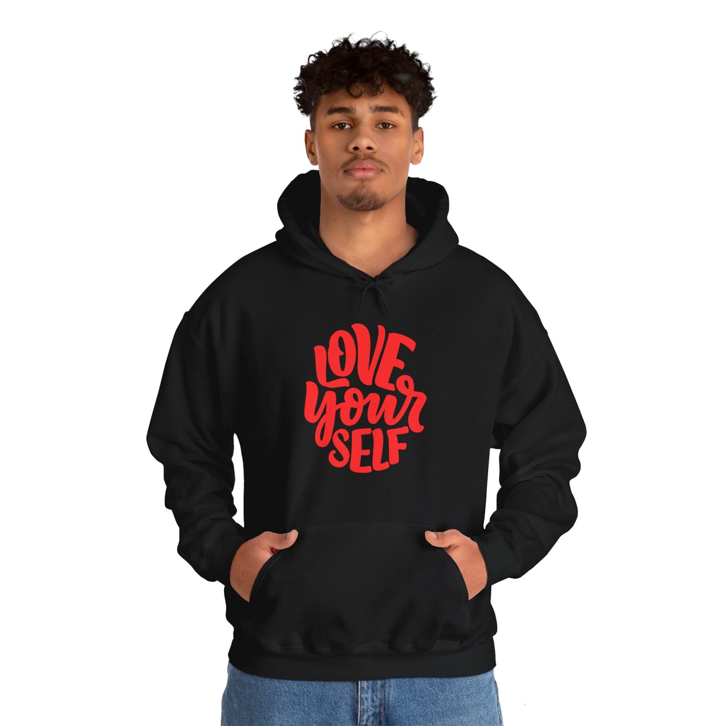 "Love Yourself: Cozy Comfort in Unisex Heavy Blend™ Hooded Sweatshirt"