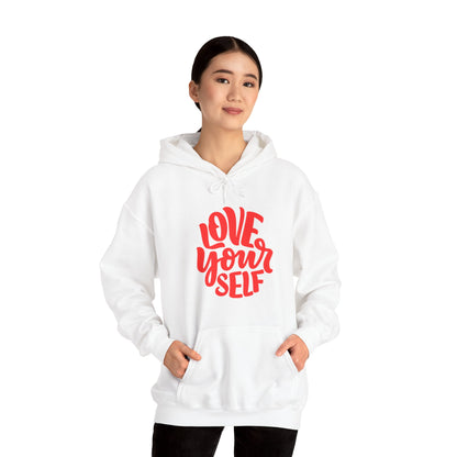 "Love Yourself: Cozy Comfort in Unisex Heavy Blend™ Hooded Sweatshirt"