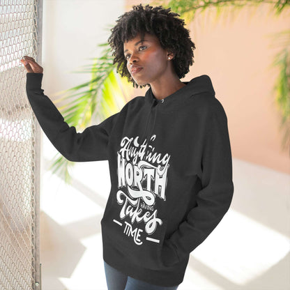 Three-Panel Fleece Hoodie