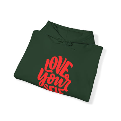 "Love Yourself: Cozy Comfort in Unisex Heavy Blend™ Hooded Sweatshirt"