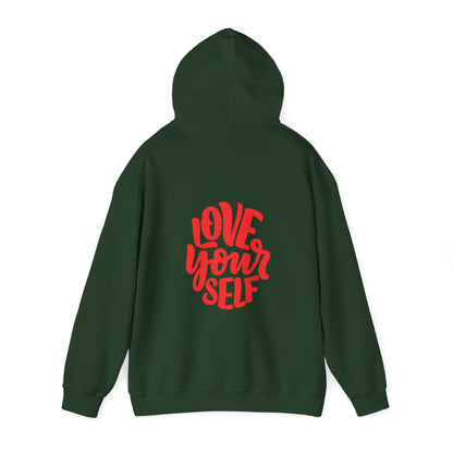 "Love Yourself: Cozy Comfort in Unisex Heavy Blend™ Hooded Sweatshirt"