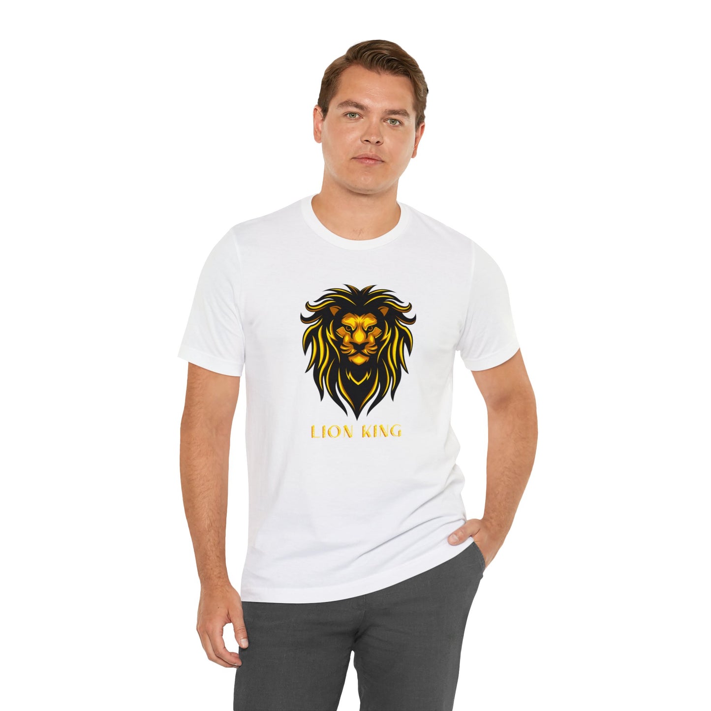 Roar in Style: LION KING Short Sleeve Tee – Unleash Majestic Fashion with Regal Comfort