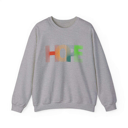 Hope Unisex Heavy Blend™ Crewneck Sweatshirt: Cozy Comfort with a Message