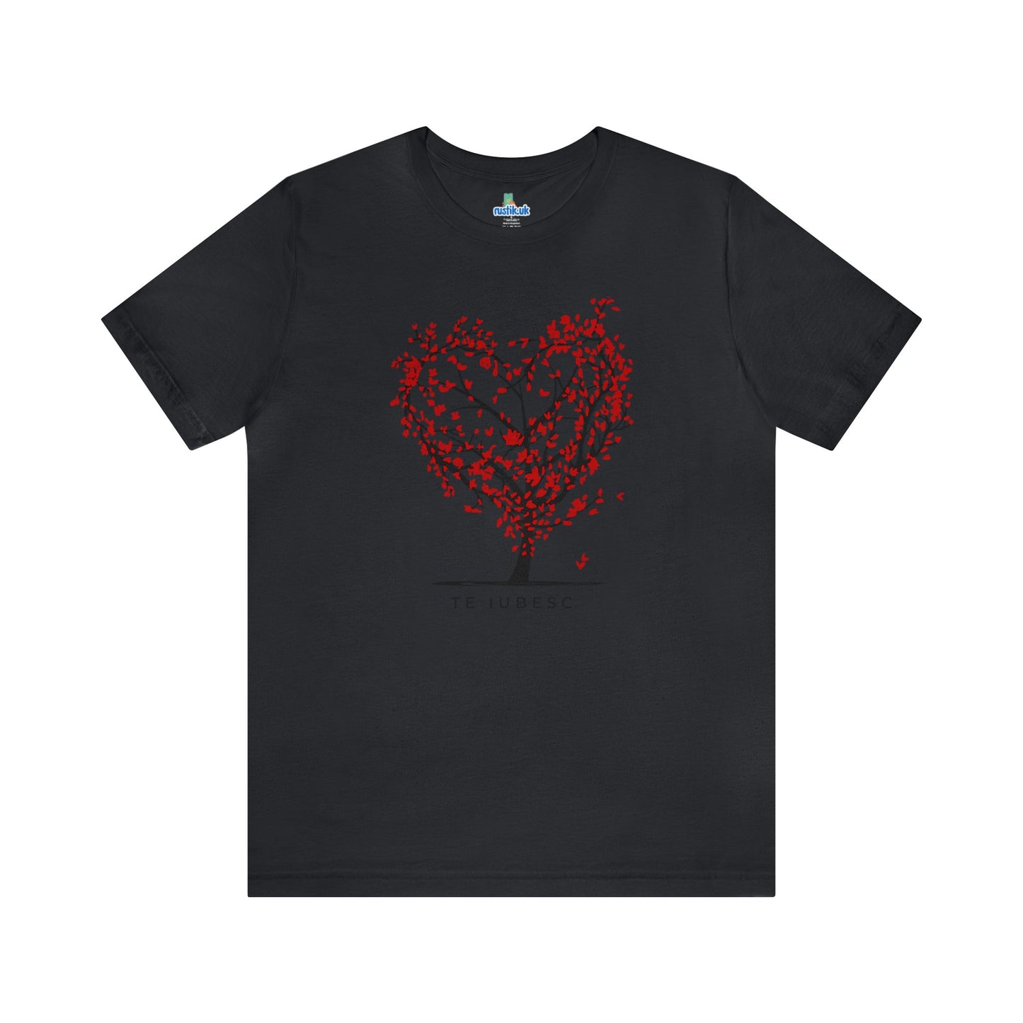 "Te Iubesc: Romanian Text Short Unisex Sleeve Tee – Wear Your Love Proudly"