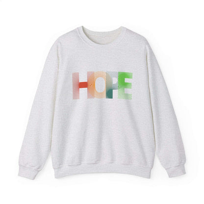 Hope Unisex Heavy Blend™ Crewneck Sweatshirt: Cozy Comfort with a Message