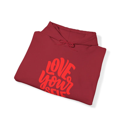 "Love Yourself: Cozy Comfort in Unisex Heavy Blend™ Hooded Sweatshirt"