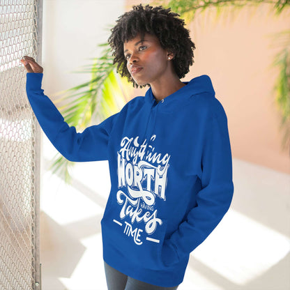 Three-Panel Fleece Hoodie