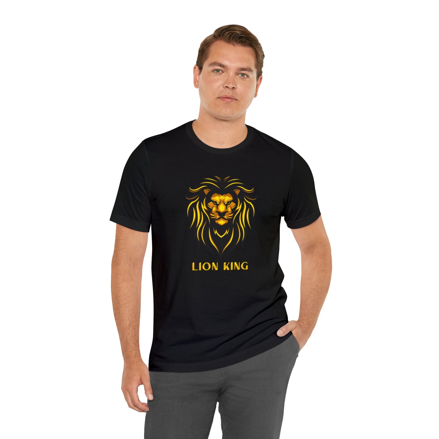 Roar in Style: LION KING Short Sleeve Tee – Unleash Majestic Fashion with Regal Comfort