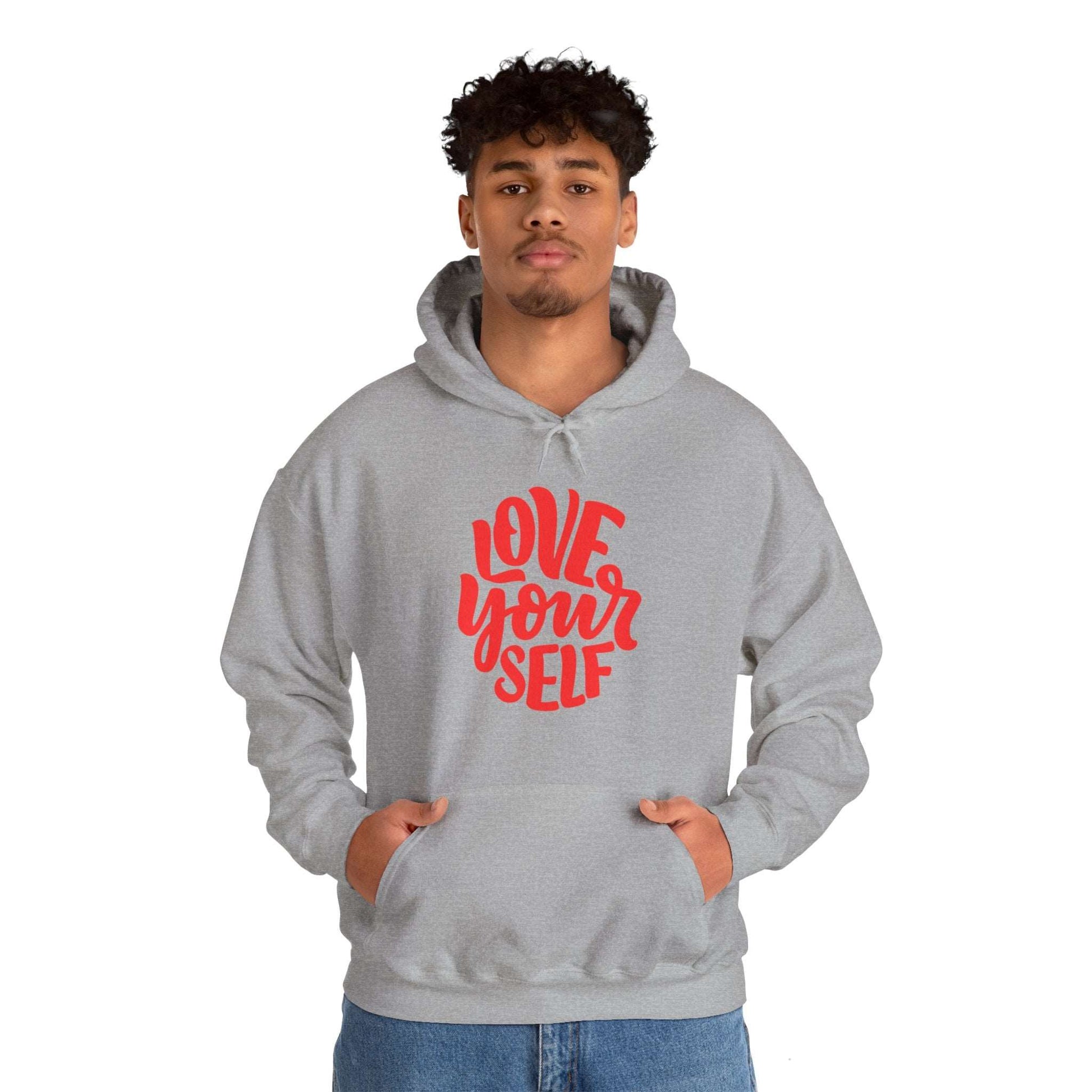 "Love Yourself: Cozy Comfort in Unisex Heavy Blend™ Hooded Sweatshirt"