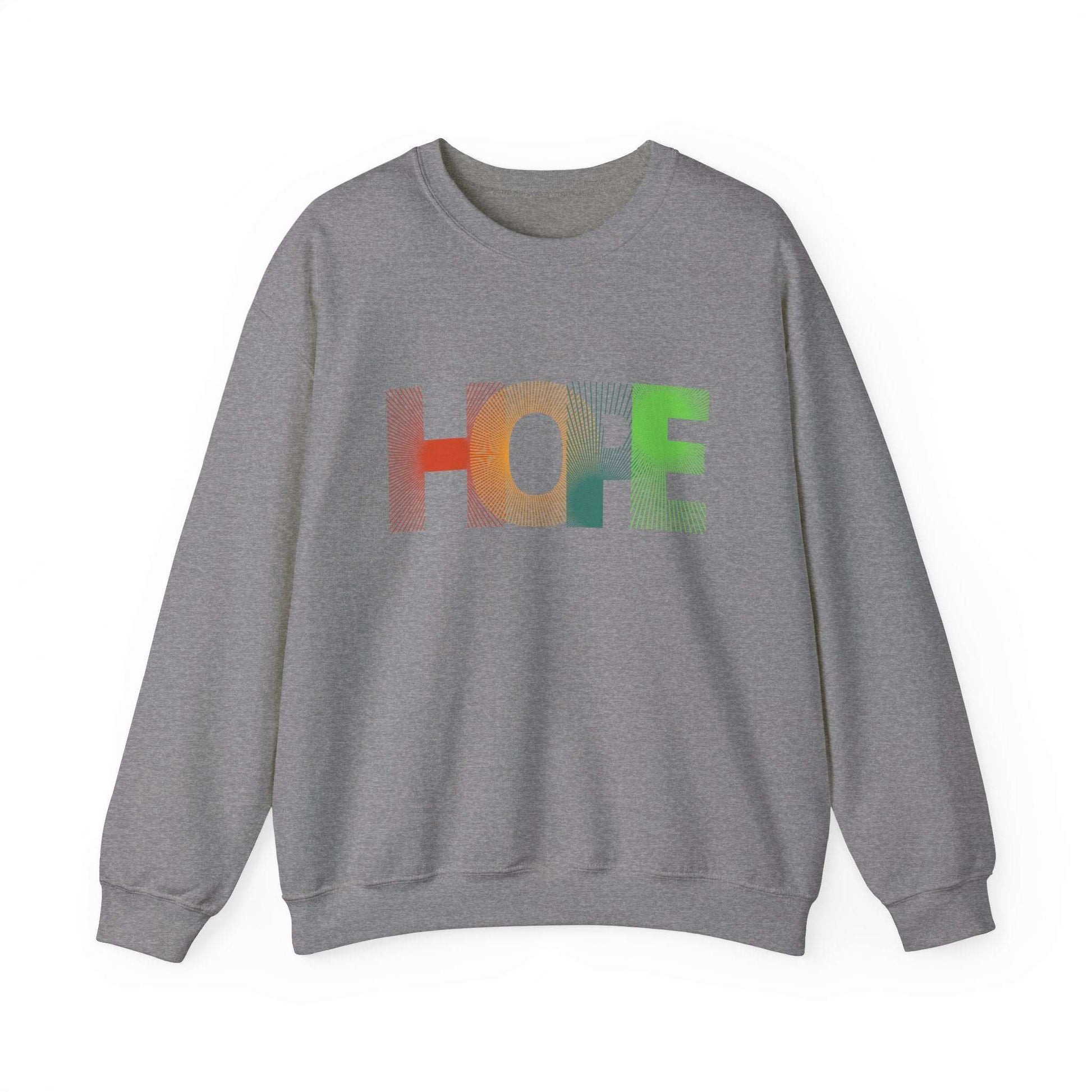 Hope Unisex Heavy Blend™ Crewneck Sweatshirt: Cozy Comfort with a Message