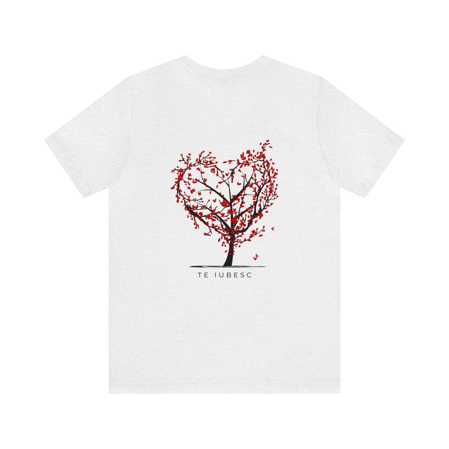 "Te Iubesc: Romanian Text Short Unisex Sleeve Tee – Wear Your Love Proudly"