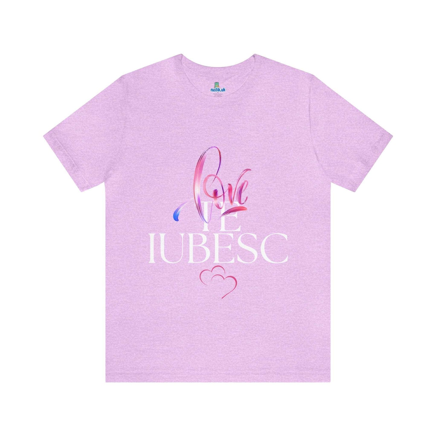 "Te Iubesc: Expressive Romanian Love Tee – Embrace Romance in Style"