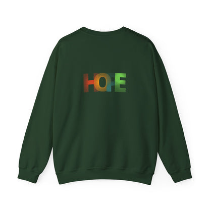 Hope Unisex Heavy Blend™ Crewneck Sweatshirt: Cozy Comfort with a Message