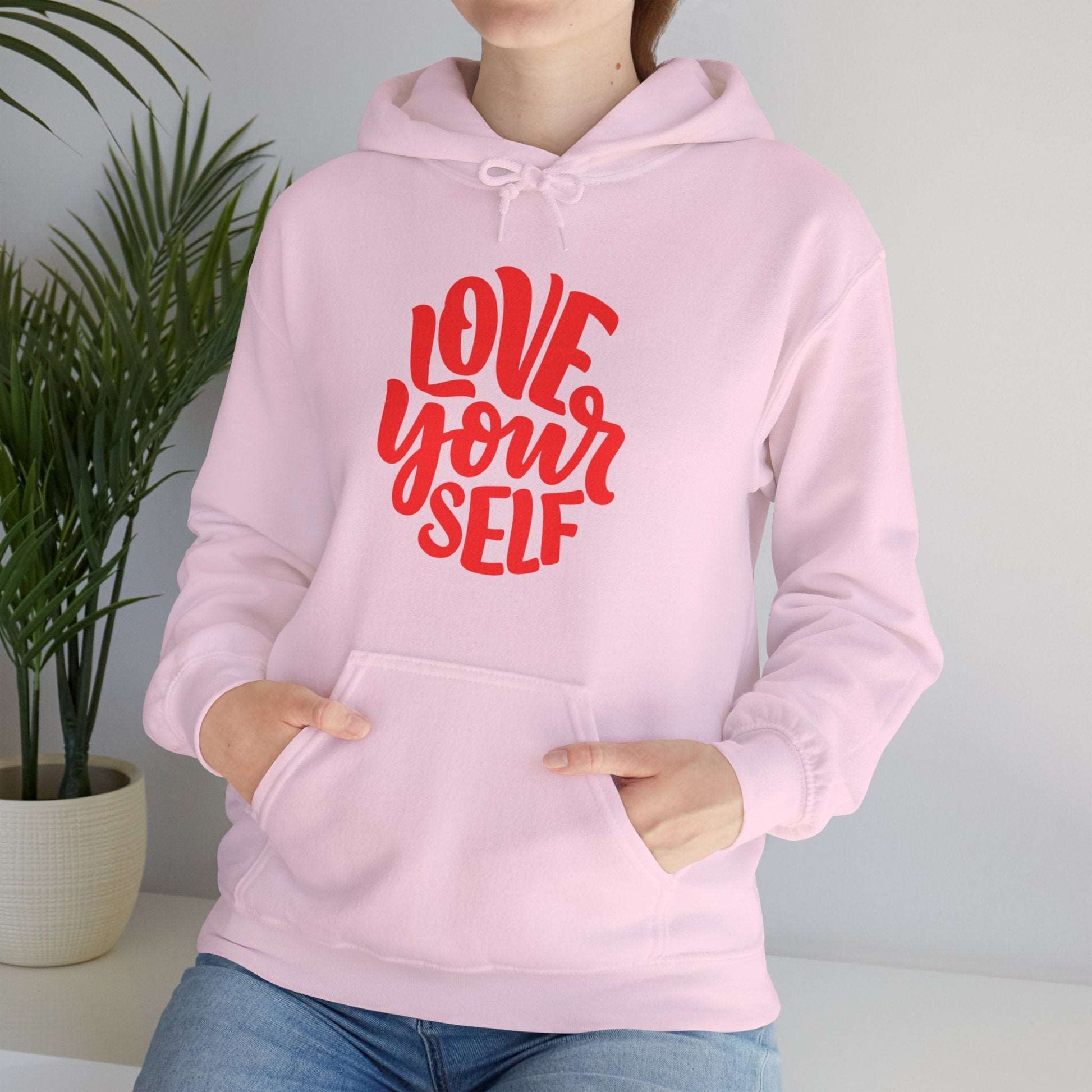 "Love Yourself: Cozy Comfort in Unisex Heavy Blend™ Hooded Sweatshirt"