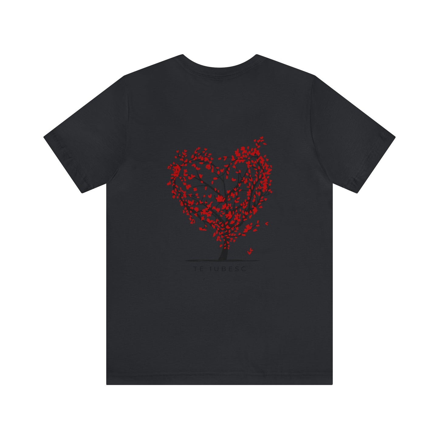 "Te Iubesc: Romanian Text Short Unisex Sleeve Tee – Wear Your Love Proudly"