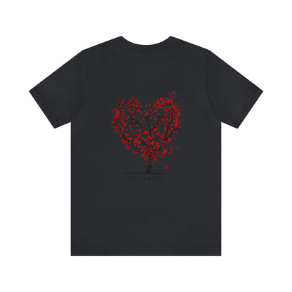 "Te Iubesc: Romanian Text Short Unisex Sleeve Tee – Wear Your Love Proudly"