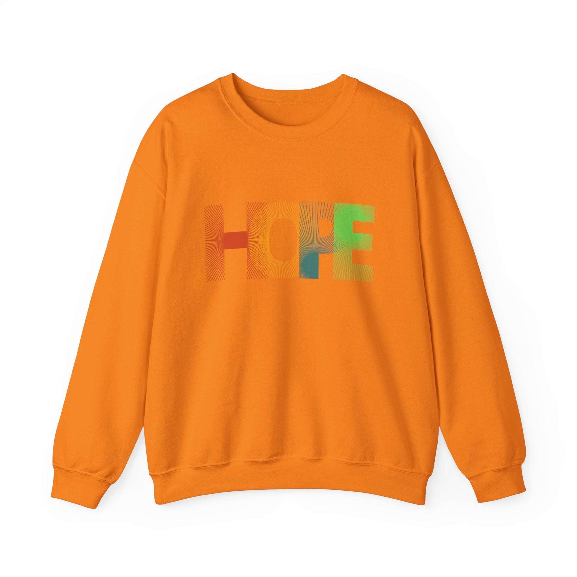 Hope Unisex Heavy Blend™ Crewneck Sweatshirt: Cozy Comfort with a Message