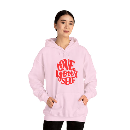 "Love Yourself: Cozy Comfort in Unisex Heavy Blend™ Hooded Sweatshirt"