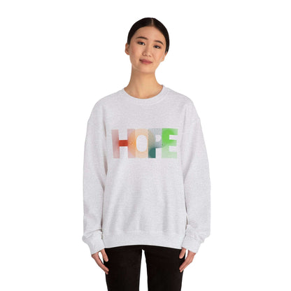 Hope Unisex Heavy Blend™ Crewneck Sweatshirt: Cozy Comfort with a Message