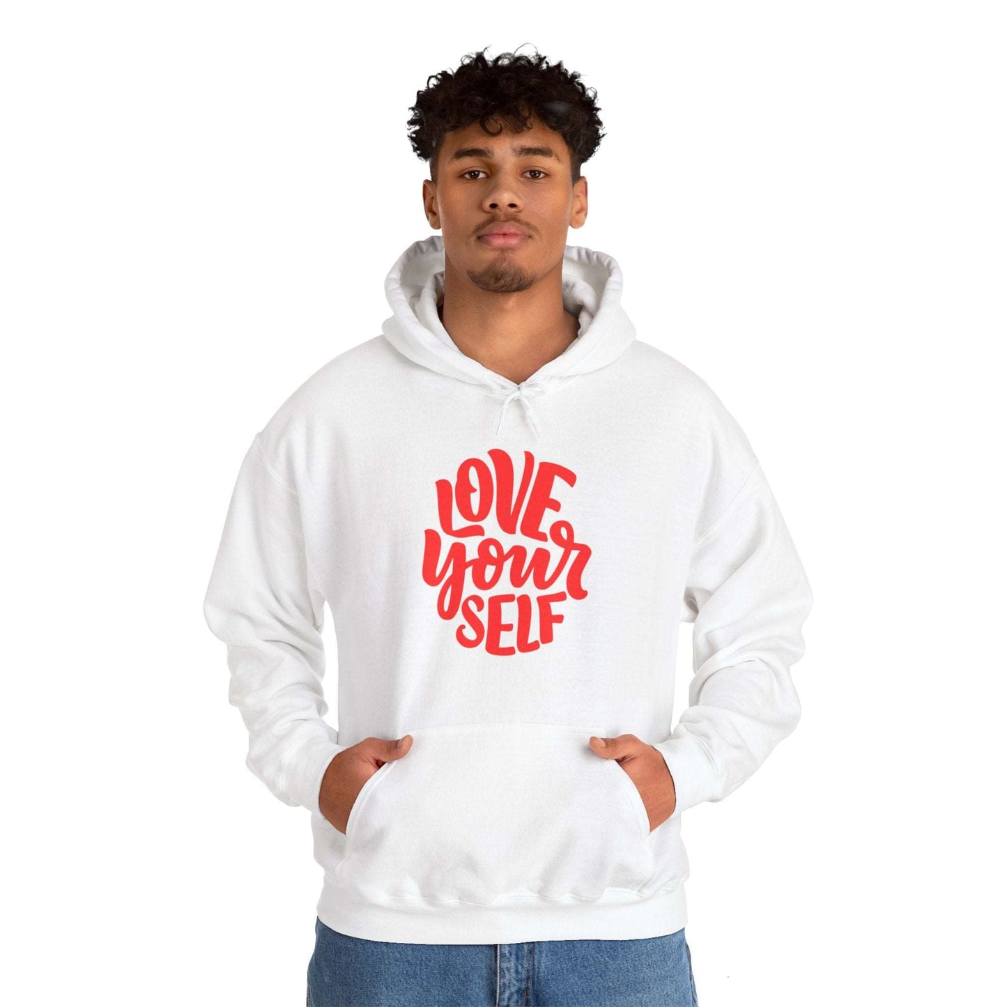 "Love Yourself: Cozy Comfort in Unisex Heavy Blend™ Hooded Sweatshirt"