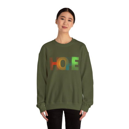 Hope Unisex Heavy Blend™ Crewneck Sweatshirt: Cozy Comfort with a Message