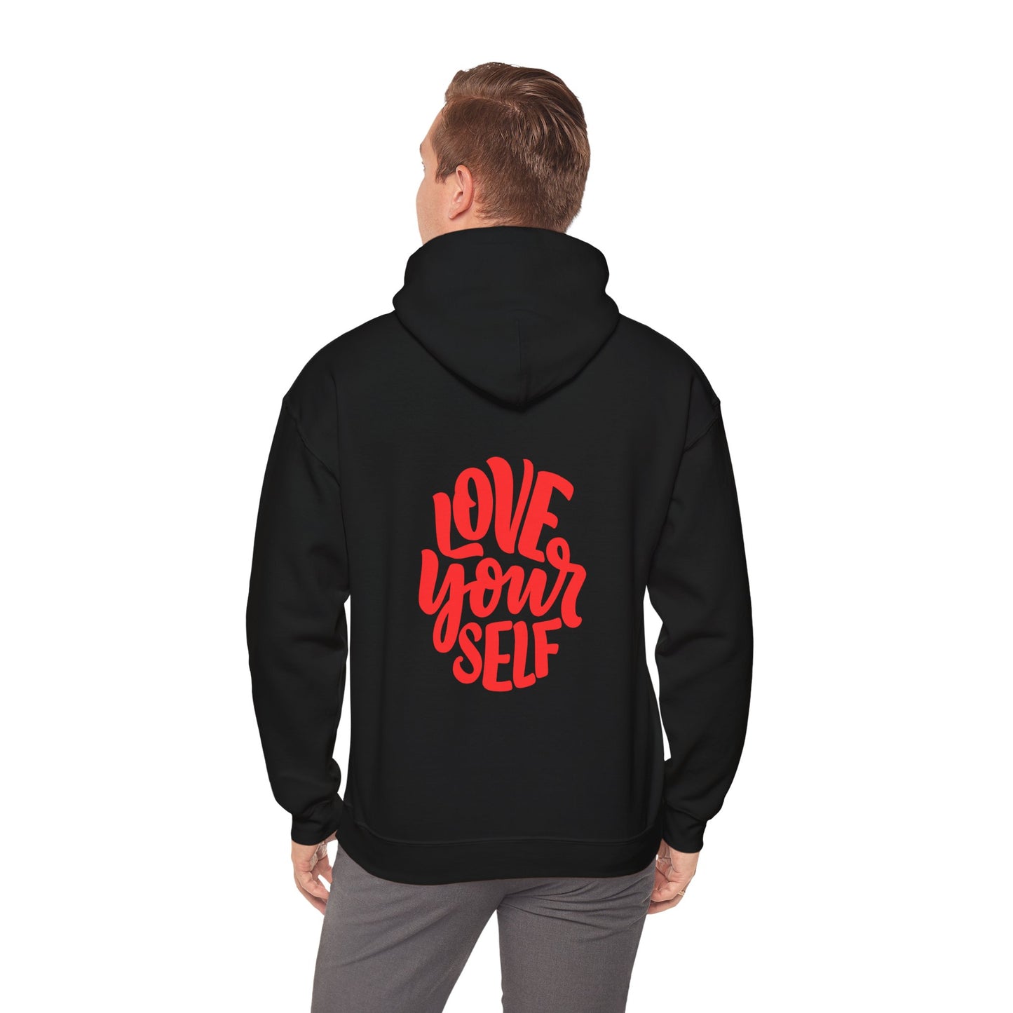 "Love Yourself: Cozy Comfort in Unisex Heavy Blend™ Hooded Sweatshirt"