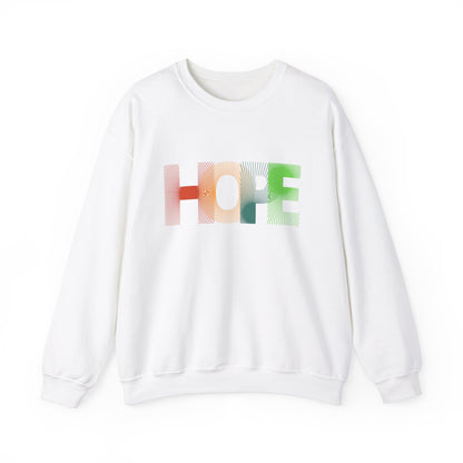 Hope Unisex Heavy Blend™ Crewneck Sweatshirt: Cozy Comfort with a Message