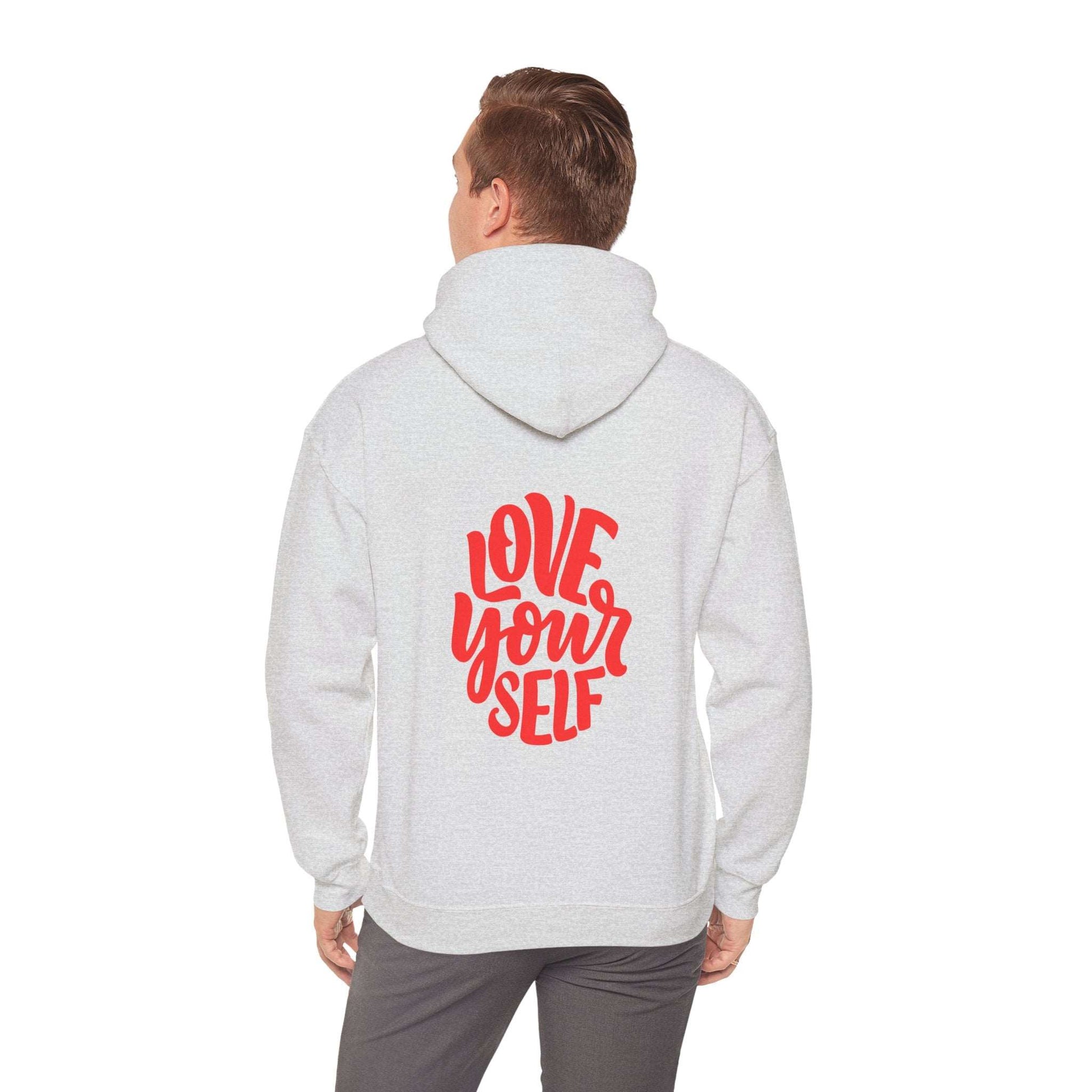 "Love Yourself: Cozy Comfort in Unisex Heavy Blend™ Hooded Sweatshirt"