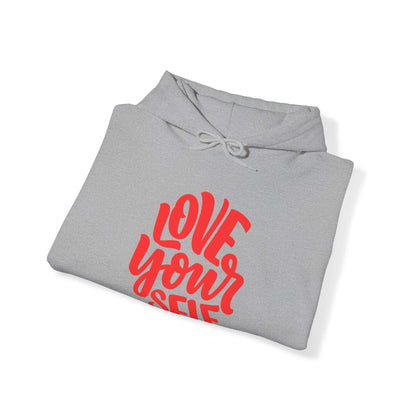 "Love Yourself: Cozy Comfort in Unisex Heavy Blend™ Hooded Sweatshirt"