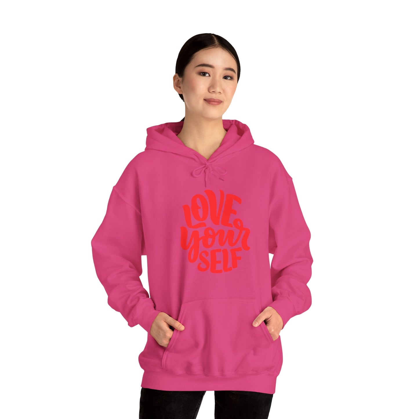 "Love Yourself: Cozy Comfort in Unisex Heavy Blend™ Hooded Sweatshirt"