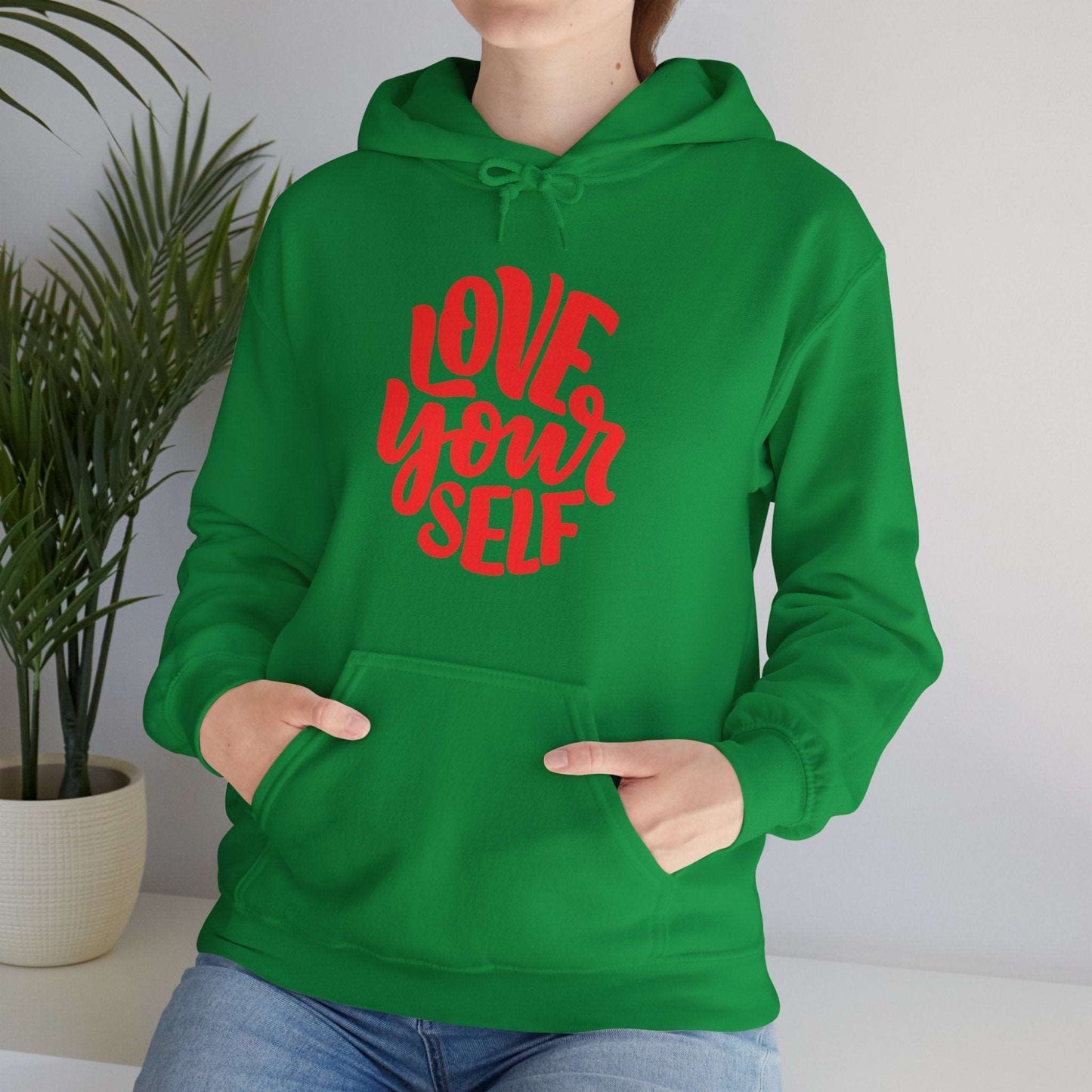 "Love Yourself: Cozy Comfort in Unisex Heavy Blend™ Hooded Sweatshirt"