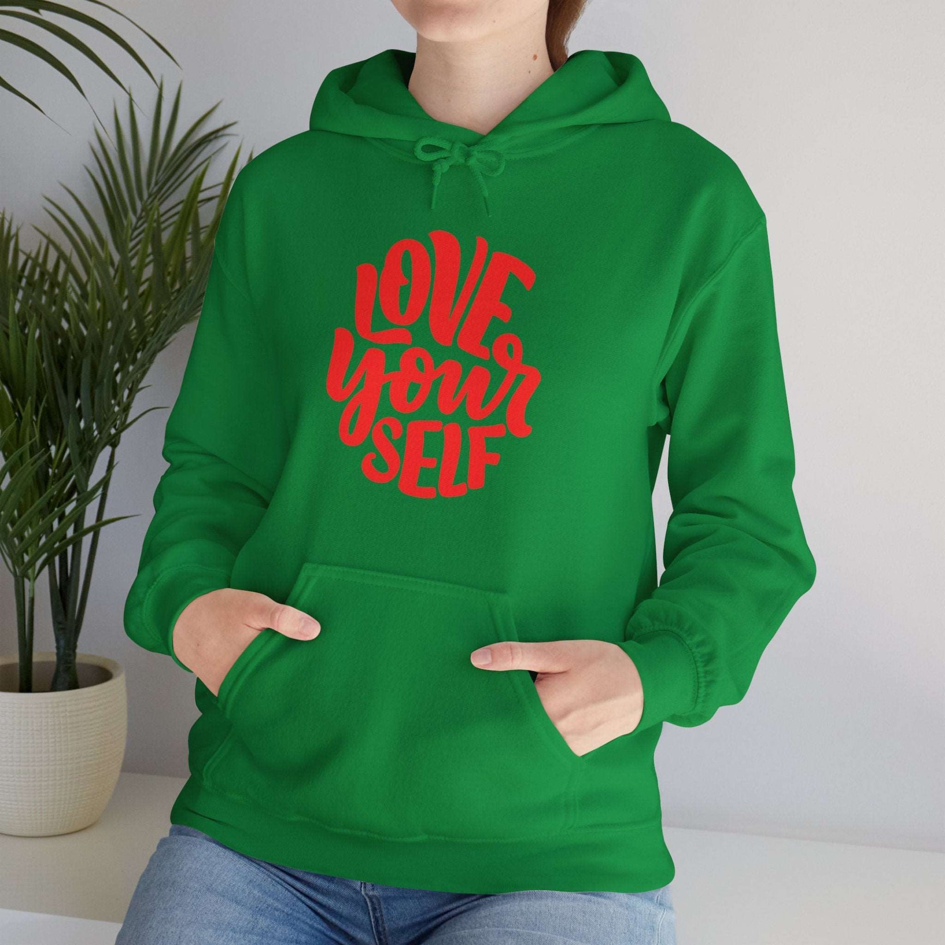 "Love Yourself: Cozy Comfort in Unisex Heavy Blend™ Hooded Sweatshirt"