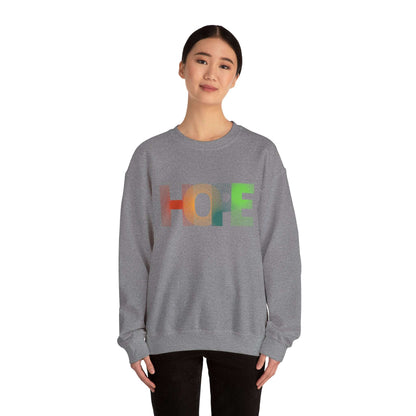 Hope Unisex Heavy Blend™ Crewneck Sweatshirt: Cozy Comfort with a Message