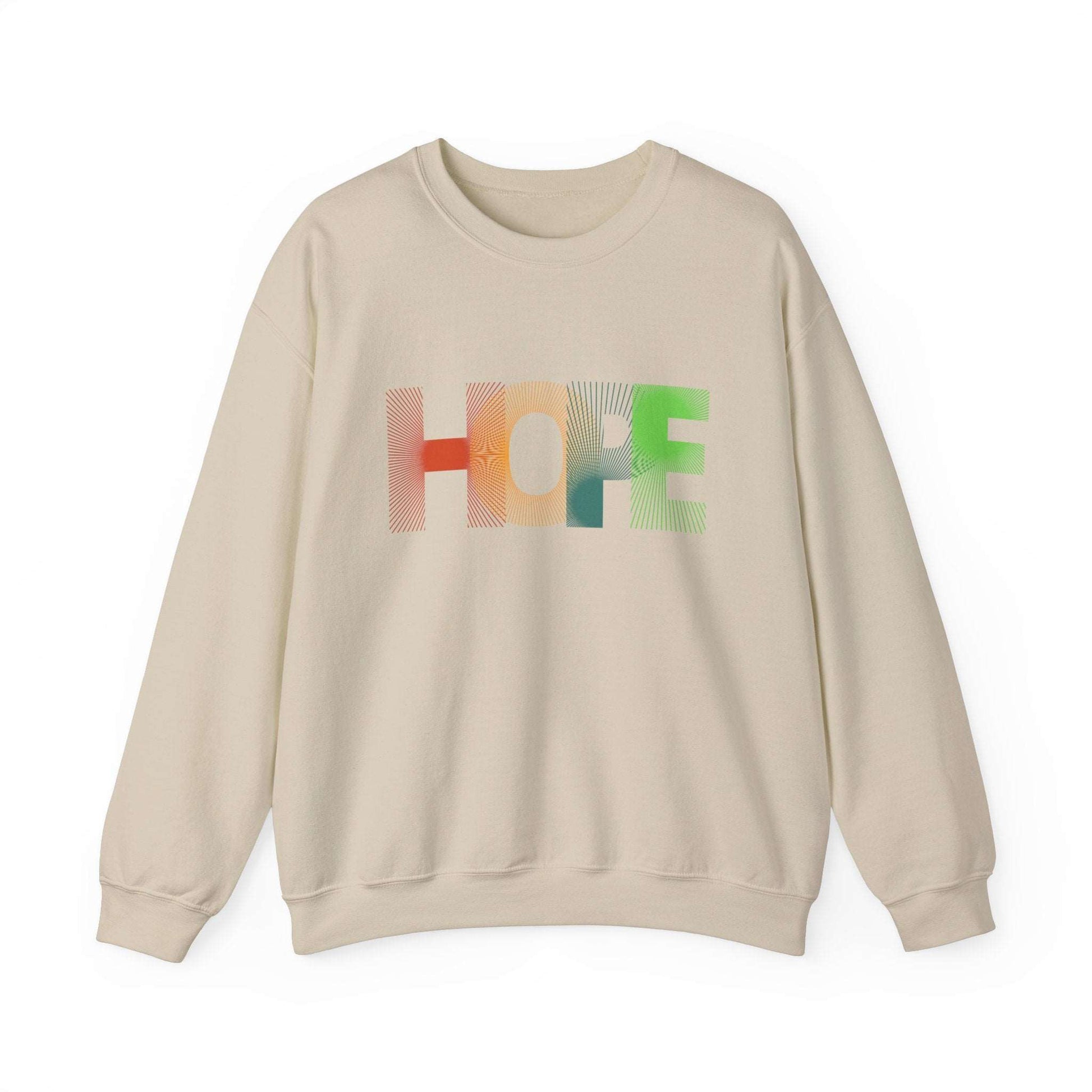 Hope Unisex Heavy Blend™ Crewneck Sweatshirt: Cozy Comfort with a Message