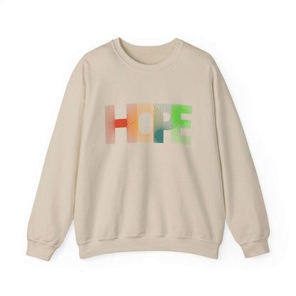 Hope Unisex Heavy Blend™ Crewneck Sweatshirt: Cozy Comfort with a Message