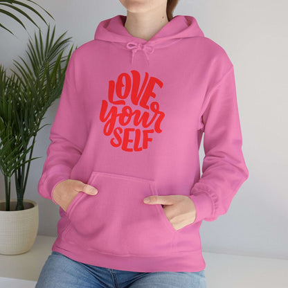 "Love Yourself: Cozy Comfort in Unisex Heavy Blend™ Hooded Sweatshirt"