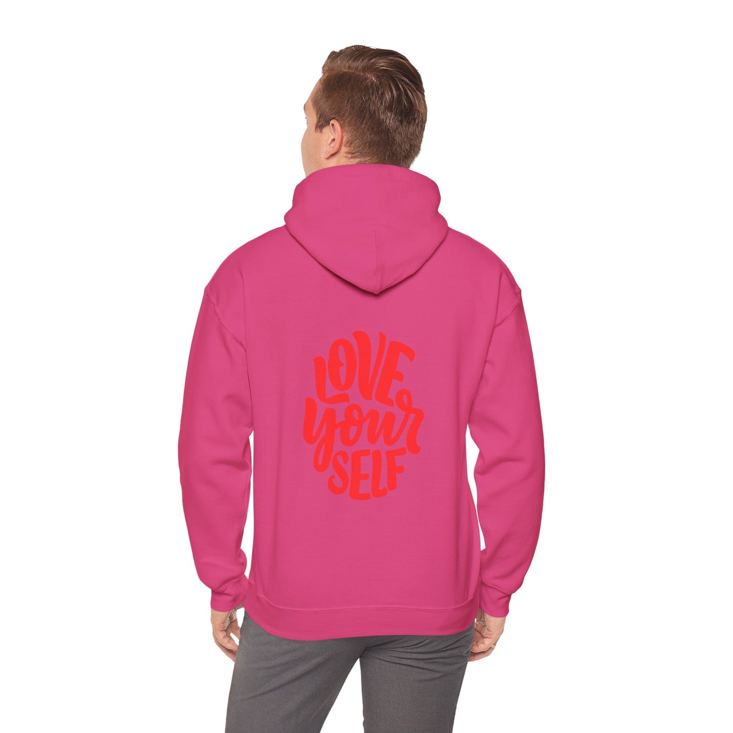 "Love Yourself: Cozy Comfort in Unisex Heavy Blend™ Hooded Sweatshirt"