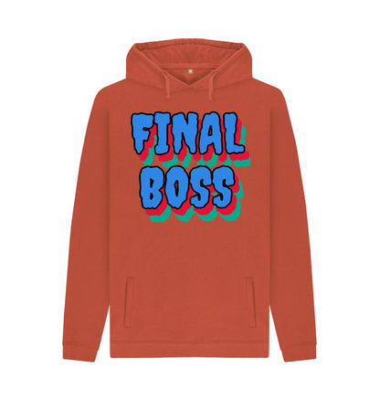 Rust Final Boss Men Hoodie: Conquer Cold Weather in Style