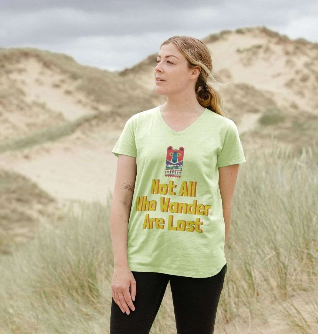 Not All Who Wander Are Lost V-Neck Adventure Tee