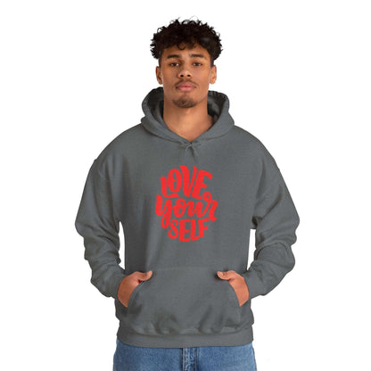 "Love Yourself: Cozy Comfort in Unisex Heavy Blend™ Hooded Sweatshirt"