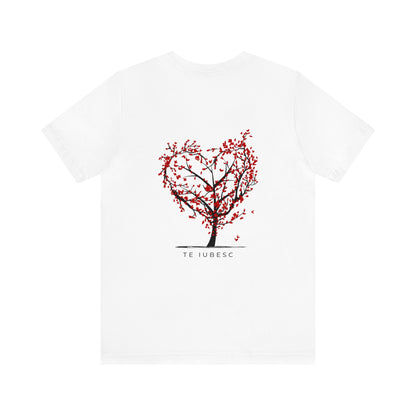 "Te Iubesc: Romanian Text Short Unisex Sleeve Tee – Wear Your Love Proudly"